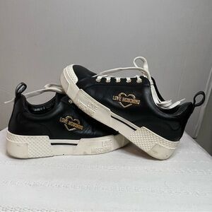 Love Moschino Black and White Sneakers size 37